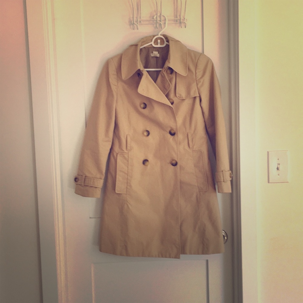 J Crew classic petite trench coat